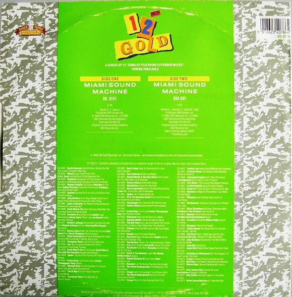 Miami Sound Machine - Dr. Beat / Bad Boy | Old Gold (OG 4078) - 2