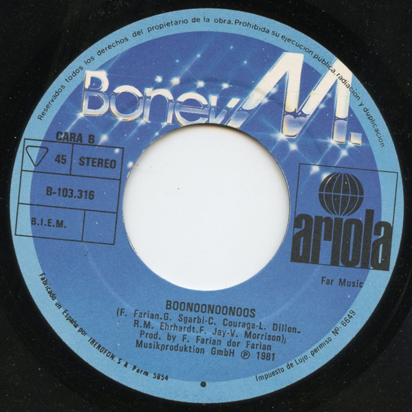 Boney M. - Estamos Destruyendo El Mundo (No Destruyas El Mundo) | Ariola (B-103316) - 4