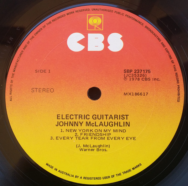 John McLaughlin - Electric Guitarist | CBS (SBP 237175) - 3
