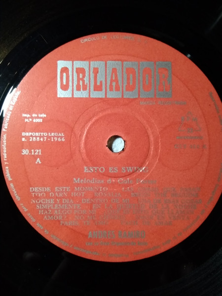 Andrés Ramiro And His Orchestra - Esto es Swing | Orlador (30.121)