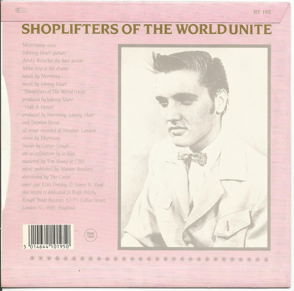 The Smiths - Shoplifters Of The World Unite | Rough Trade (RT 195) - 2