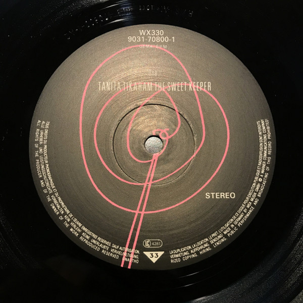 Tanita Tikaram - The Sweet Keeper | WEA (WX330) - 2