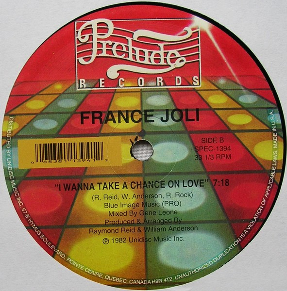 France Joli - Gonna Get Over You / Te Olividare (Gonna Get Over You) (Spanish Version) / I Wanna Take A Chance On Love | Unidisc (SPEC-1394) - 4 France Joli - Gonna Get Over You / Te Olividare (Gonna Get Over You) (Spanish Version) / I Wanna Take A Chance On Love | Unidisc (SPEC-1394) - 4