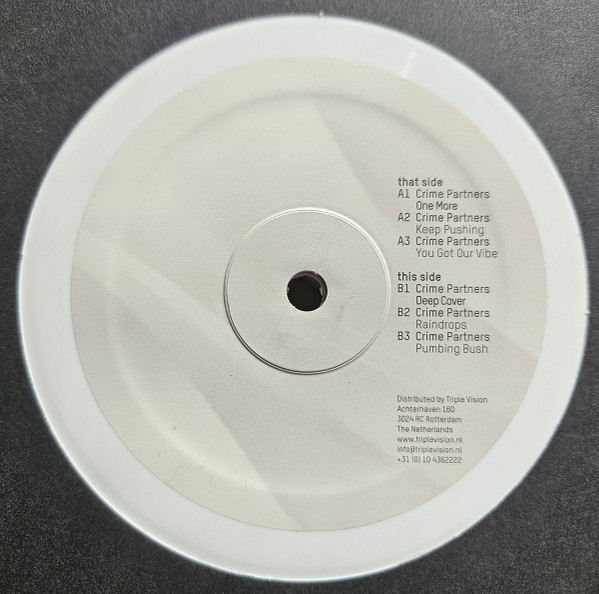 Crime Partners - Deep Cover EP | Planet Rhythm Records (PRRUKWHT016)