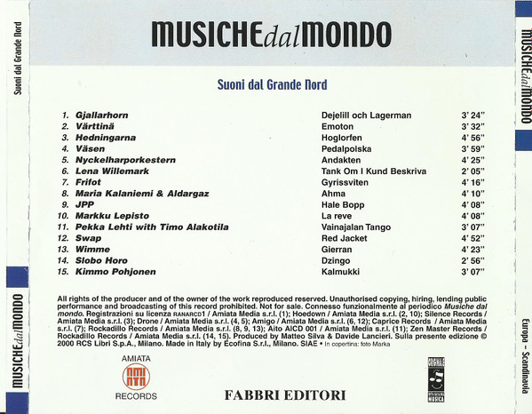 Various - Europa - Scandinavia - Suoni Dal Grande Nord | Fabbri Editori (MDM 029) - 2