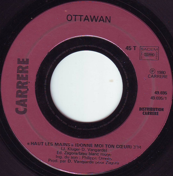 Ottawan - Haut Les Mains (Donne Moi Ton Coeur) | Carrere (49.695) - 2