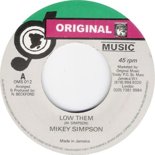 Mickey Simpson - Low Them | Original Music (OMS 012) - main Mickey Simpson - Low Them | Original Music (OMS 012) - main