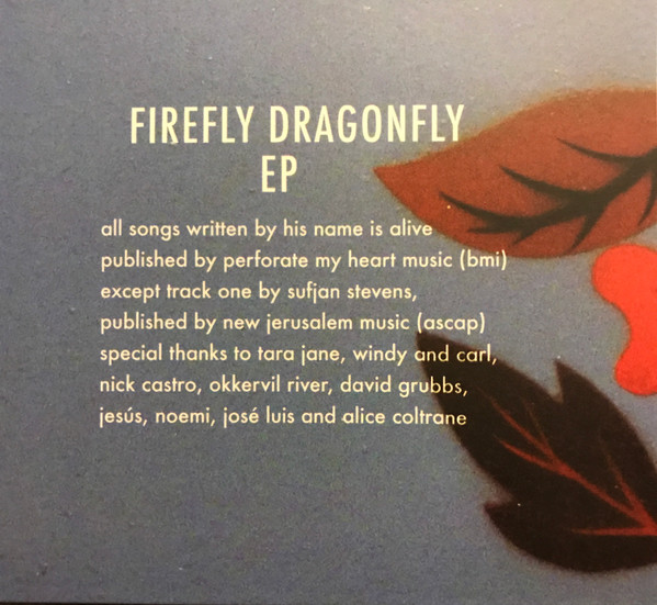 His Name Is Alive - Firefly Dragonfly | Acuarela (nois065) - main