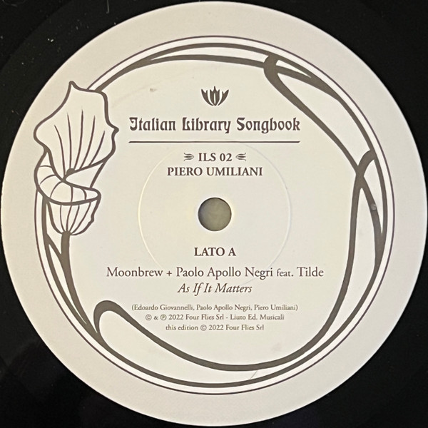 Piero Umiliani , Moonbrew + Paolo "Apollo" Negri - Italian Library Songbook Vol.2 | Four Flies Records (ILS 02) - 2