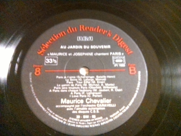 Maurice Chevalier , Josephine Baker - Au Jardin Du Souvenir | Sélection Du Reader's Digest (39 SM 08) - 4