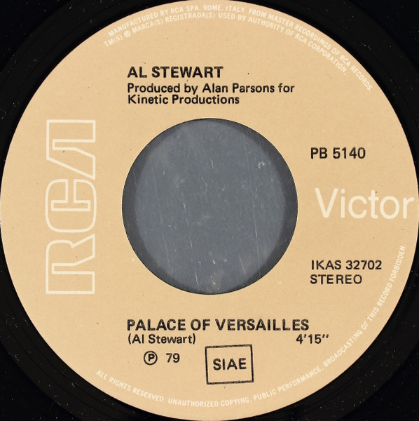 Al Stewart - Palace Of Versailles | RCA (PB 5140) - 3