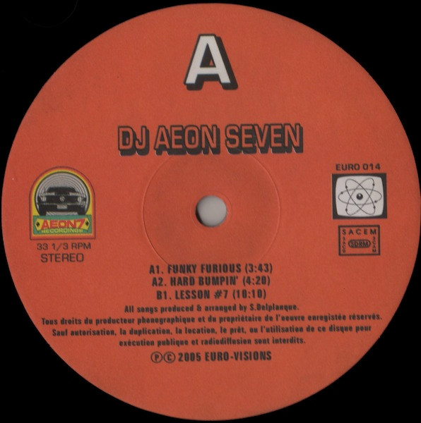 DJ Aeon Seven - Funky Furious | Euro Visions (EURO 014) - 3