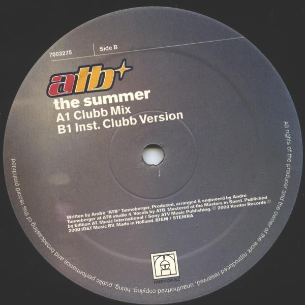 ATB - The Summer | Free For All (7003275) - main
