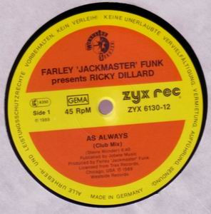 Farley "Jackmaster" Funk Presents Ricky Dillard - As Always | ZYX Records (ZYX 6130-12) - 2 Farley "Jackmaster" Funk Presents Ricky Dillard - As Always | ZYX Records (ZYX 6130-12) - 2