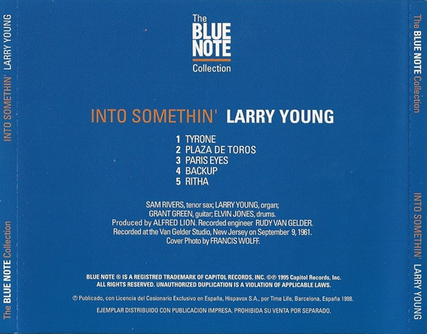 Larry Young - Into Somethin' | Blue Note (TOCJ-4187) - 2