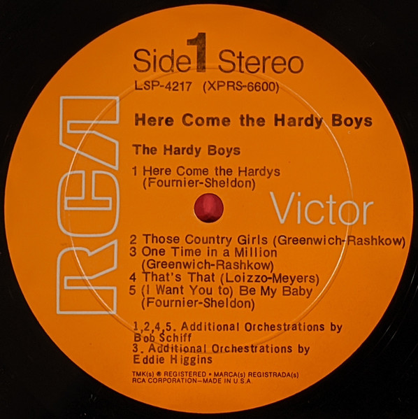 The Hardy Boys - Here Come The Hardy Boys | RCA Victor (LSP-4217) - 3