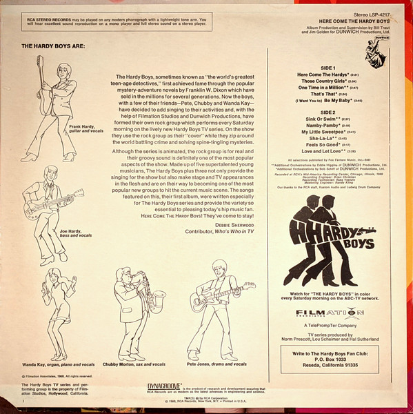The Hardy Boys - Here Come The Hardy Boys | RCA Victor (LSP-4217) - 2