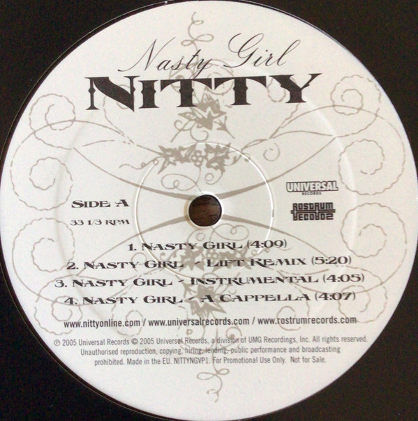 Nitty - Nasty Girl | Universal Records (NITTYNGVP1)