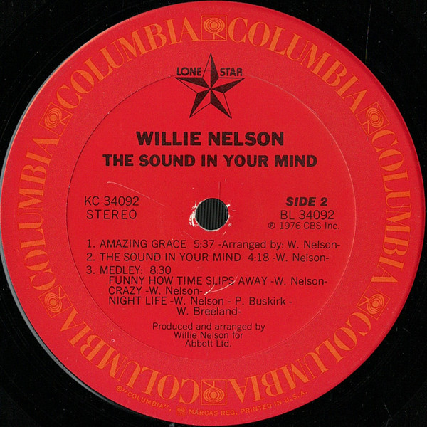 Willie Nelson - The Sound In Your Mind | Columbia (KC 34092) - 4