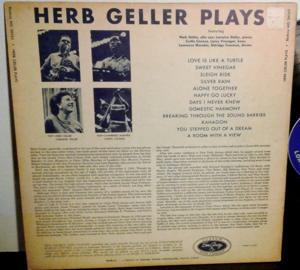 Herb Geller - Herb Geller Plays | EmArcy (MG-36045) - 2 Herb Geller - Herb Geller Plays | EmArcy (MG-36045) - 2
