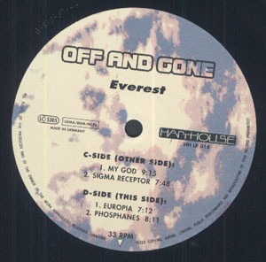 Off And Gone - Everest | Harthouse (HHLP 018) - 3
