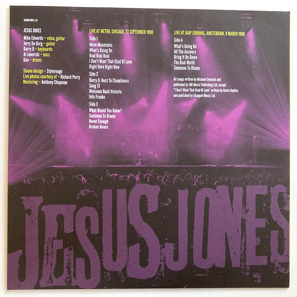 Jesus Jones - Live in Chicago 1990 | Demon Records (DEMREC1093) - 3 Jesus Jones - Live in Chicago 1990 | Demon Records (DEMREC1093) - 3