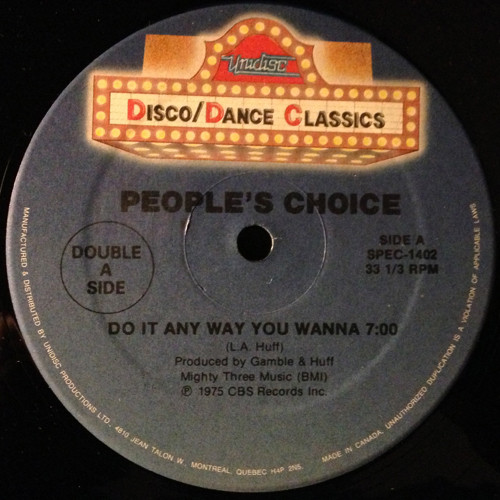 People's Choice / Cheryl Lynn - Do It Any Way You Wanna / Got To Be Real / Starlove | Unidisc (SPEC-1402) - main People's Choice / Cheryl Lynn - Do It Any Way You Wanna / Got To Be Real / Starlove | Unidisc (SPEC-1402) - main