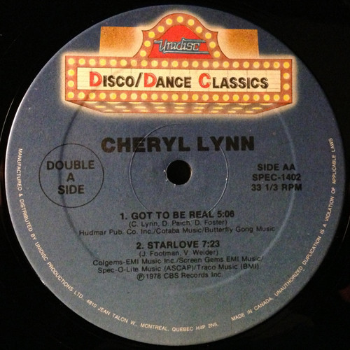 People's Choice / Cheryl Lynn - Do It Any Way You Wanna / Got To Be Real / Starlove | Unidisc (SPEC-1402) - 2 People's Choice / Cheryl Lynn - Do It Any Way You Wanna / Got To Be Real / Starlove | Unidisc (SPEC-1402) - 2