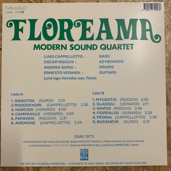 Modern Sound Quartet - Floreama | Holy Basil Records (HBR-002) - 2