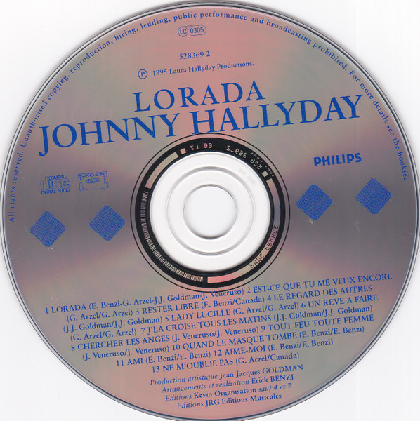 Johnny Hallyday - Lorada | Mercury (528369 2) - 4