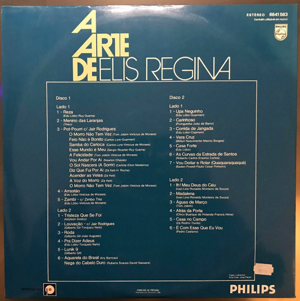 Elis Regina - A Arte De Elis Regina | Philips (6641 563) - 2