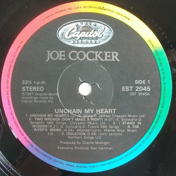 Joe Cocker - Unchain My Heart | Capitol Records (EST 2045) - 2