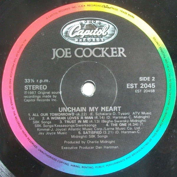 Joe Cocker - Unchain My Heart | Capitol Records (EST 2045) - 3