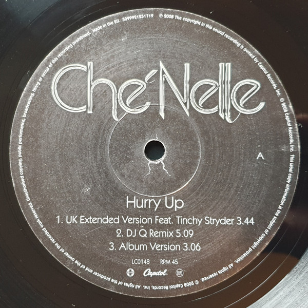 Che'Nelle - Hurry Up / I Fell In Love With The DJ | Positiva (12TIV269) - 2 Che'Nelle - Hurry Up / I Fell In Love With The DJ | Positiva (12TIV269) - 2