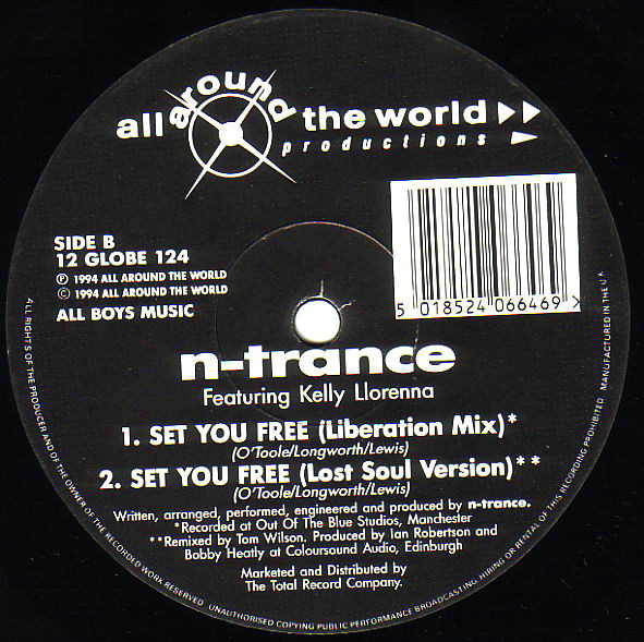N-Trance Featuring Kelly Llorenna - Set You Free | All Around The World (12 GLOBE 124) - 3