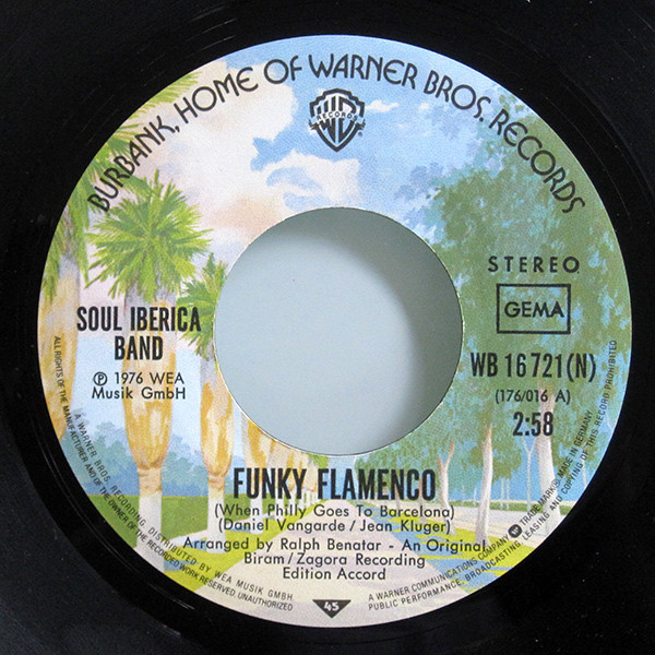 Soul Iberica Band - Funky Flamenco / African Song | Warner Bros. Records (WB 16 721) - 3