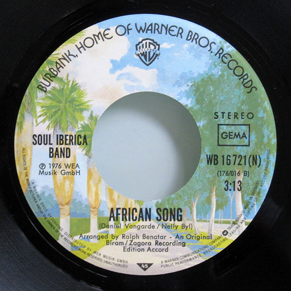 Soul Iberica Band - Funky Flamenco / African Song | Warner Bros. Records (WB 16 721) - 4
