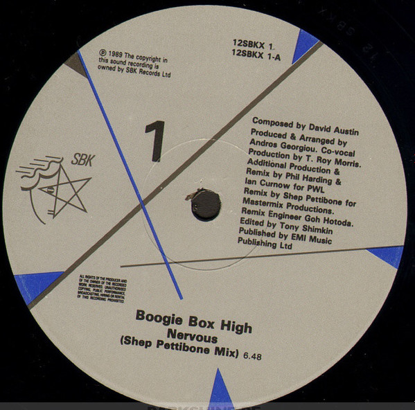 Boogie Box High - Nervous (Shep Pettibone Remix) | SBK Records (12SBKX 1) - 2 Boogie Box High - Nervous (Shep Pettibone Remix) | SBK Records (12SBKX 1) - 2
