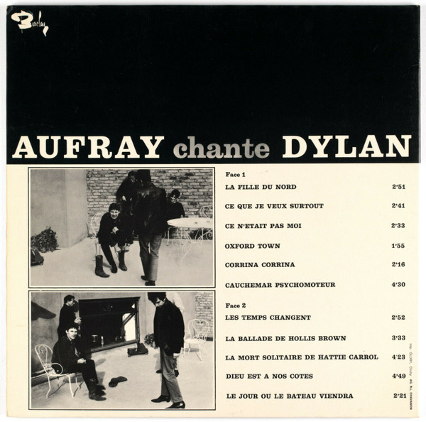 Hugues Aufray - Chante Dylan | Barclay (80289) - 2