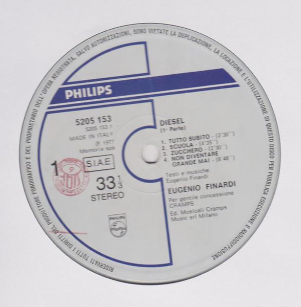 Eugenio Finardi - Diesel | Philips (5205 153) - 3 Eugenio Finardi - Diesel | Philips (5205 153) - 3
