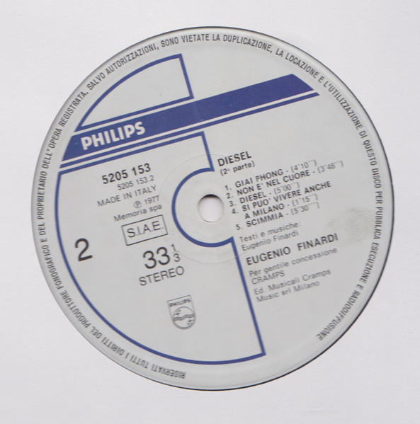 Eugenio Finardi - Diesel | Philips (5205 153) - 4 Eugenio Finardi - Diesel | Philips (5205 153) - 4