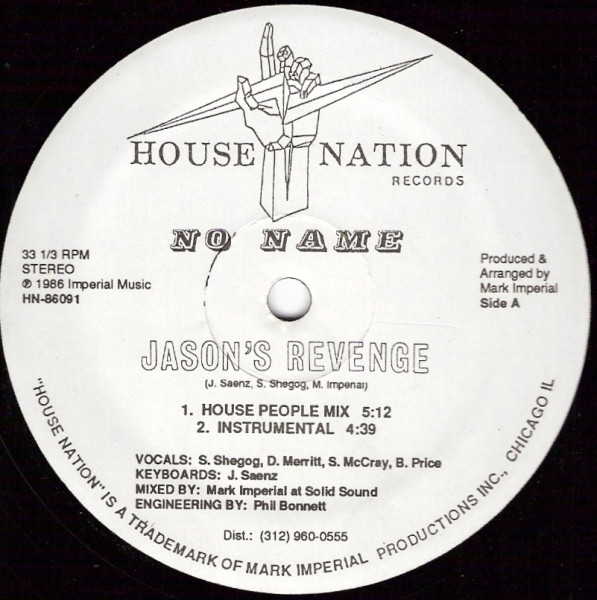 No Name - Jason's Revenge | House Nation Records (HN-86091)