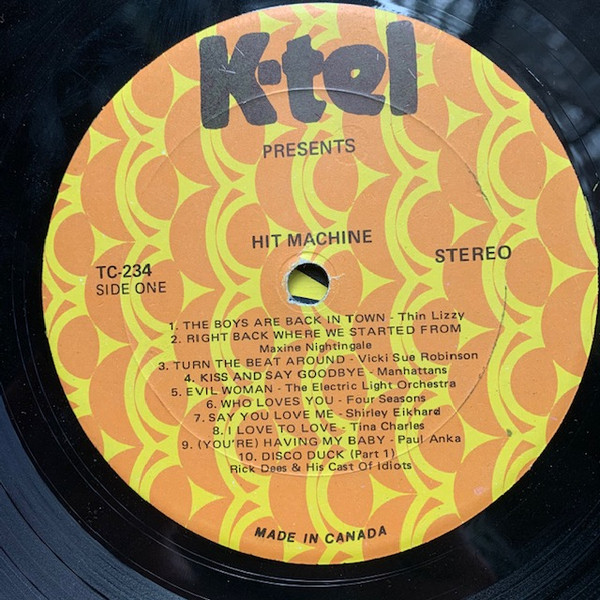 Various - Hit Machine [Vinyl] | K-Tel (TC-234) - 3