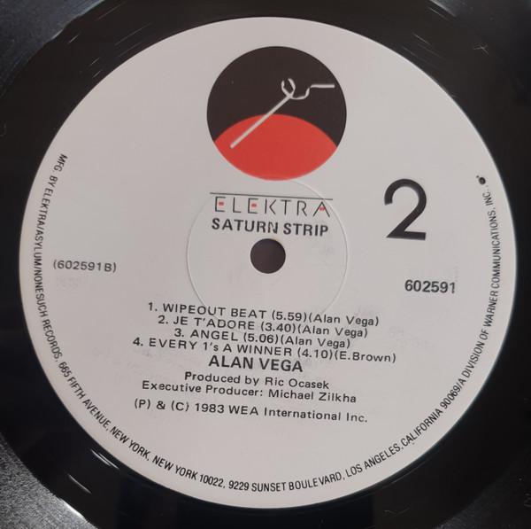 Alan Vega - Saturn Strip | Elektra (60259-1) - 4 Alan Vega - Saturn Strip | Elektra (60259-1) - 4