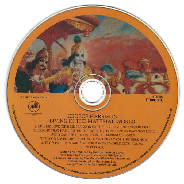 George Harrison - Living In The Material World - CD -50TH ANNIVERSARY | Dark Horse Records (DH0050CD) - 3 George Harrison - Living In The Material World - CD -50TH ANNIVERSARY | Dark Horse Records (DH0050CD) - 3