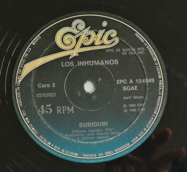 Los Inhumanos - Manué | Epic (EPC A 12.6049) - 4