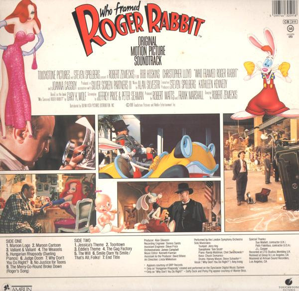 Alan Silvestri - Who Framed Roger Rabbit? | CBS (TCH 463059 1) - 2