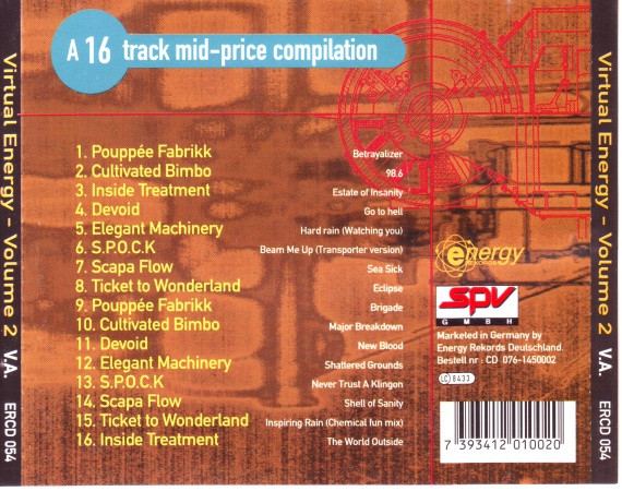 Various - Virtual Energy - Volume Two | Energy Rekords (ERCD 054) - 2 Various - Virtual Energy - Volume Two | Energy Rekords (ERCD 054) - 2