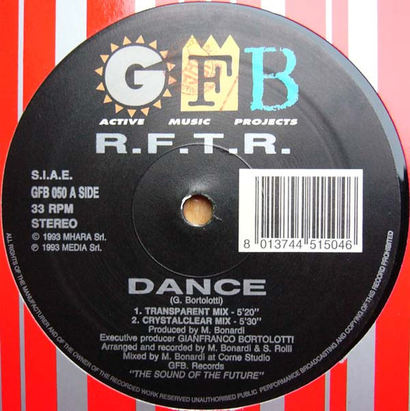 R.F.T.R. - Dance | GFB Records (GFB 050) - 2