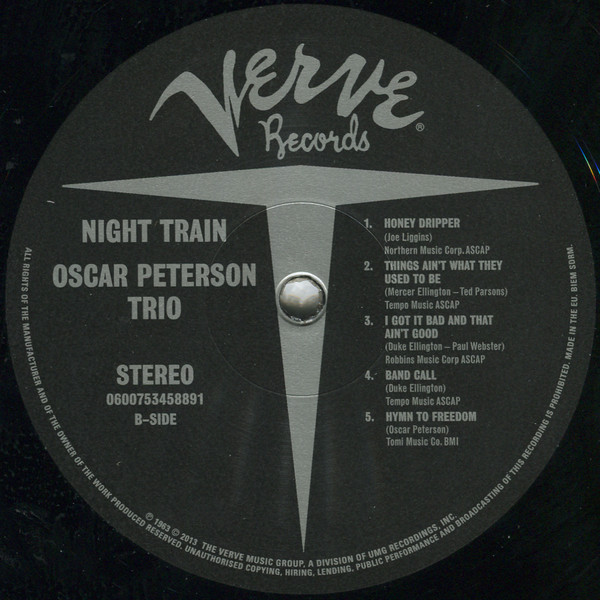 The Oscar Peterson Trio - Night Train | Verve Records (0600753458891) - 4